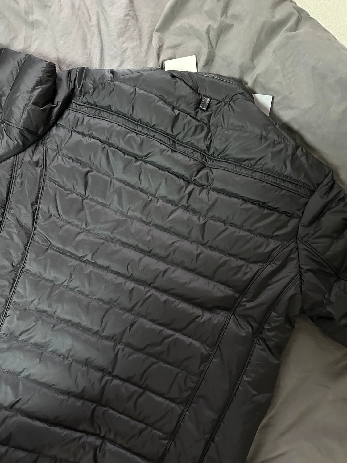 엑슬림 ep8 02 다운 자켓 경량패딩 블랙 새상품 상품이미지3