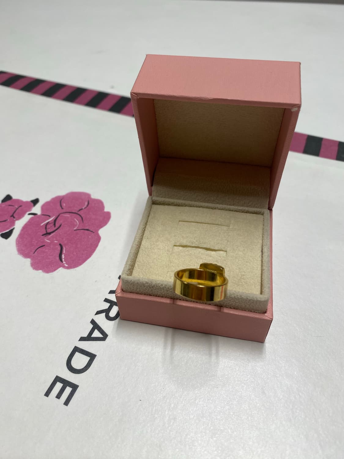 빈티지 골드톤 큐빅 반지 상품이미지6