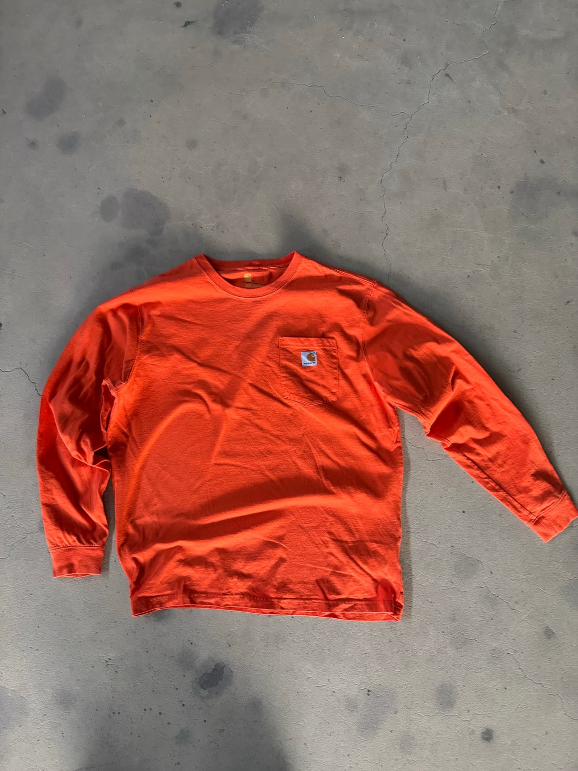 30$ 칼하트 오렌지 롱슬리브 L 상품이미지1