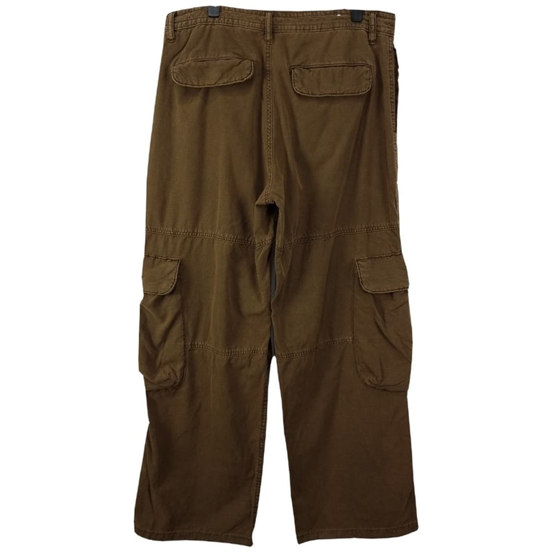 [자라] 빈티지 가공 와이드 카고 팬츠 카키 M19635 상품이미지3