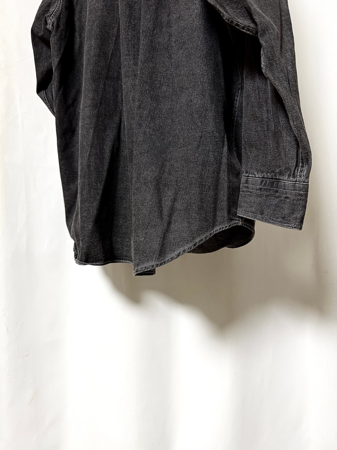 꼼데가르송 99s 田中慶一 빈티지 워시드 데님 셔츠 상품이미지9