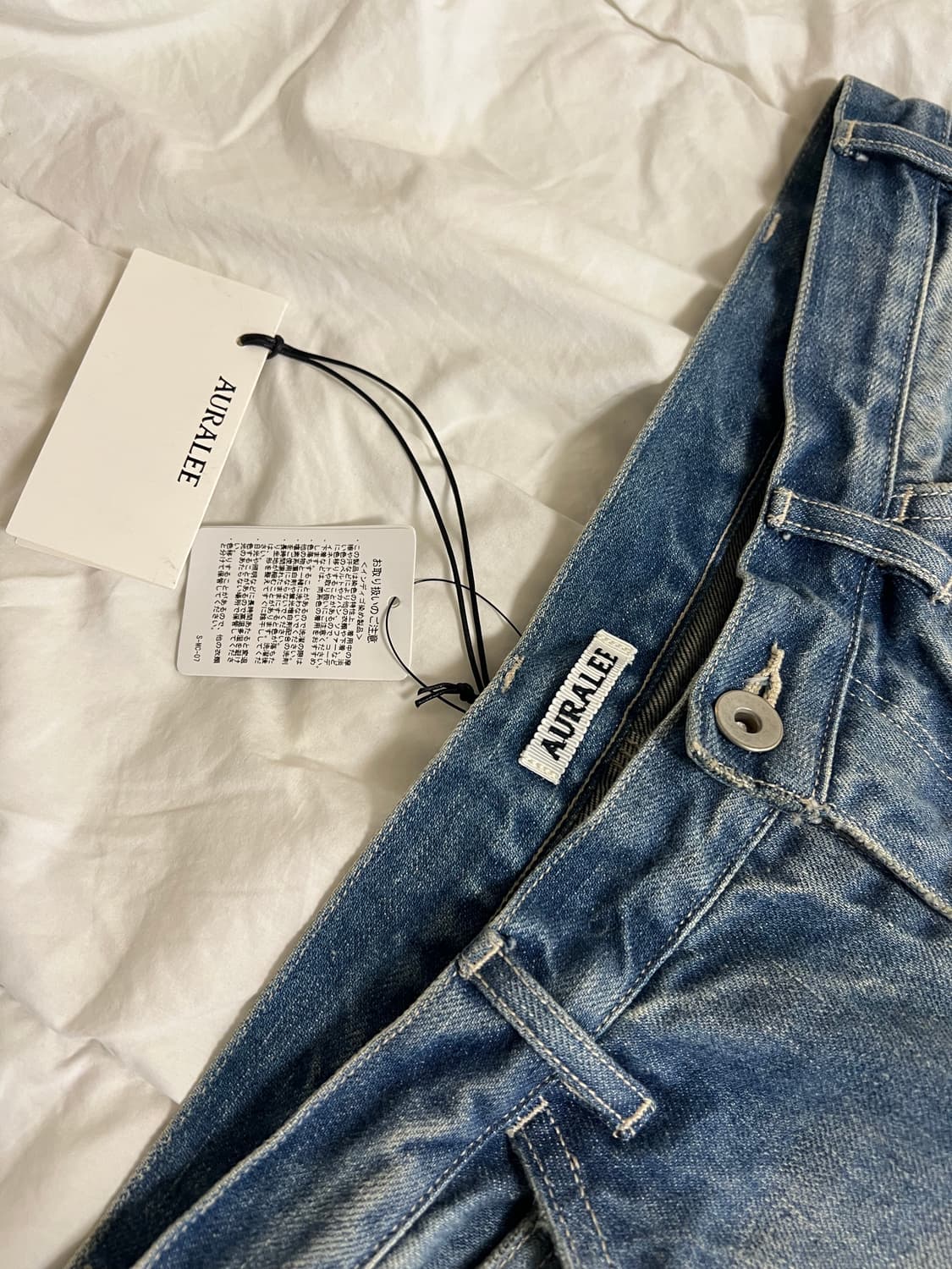 (새상품) 오라리 24AW 셀비지 페이디드 페인터 4사이즈 상품이미지8