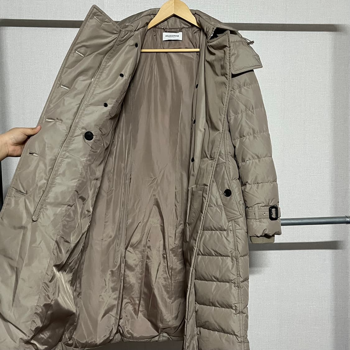 모조에스핀 더블버튼 롱 다운 패딩 S 상품이미지9