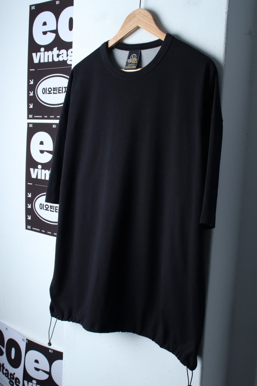 (XL-2XL) 프리즘웍스 반팔 티셔츠 빅사이즈 스트링 무지-H32148 상품이미지1