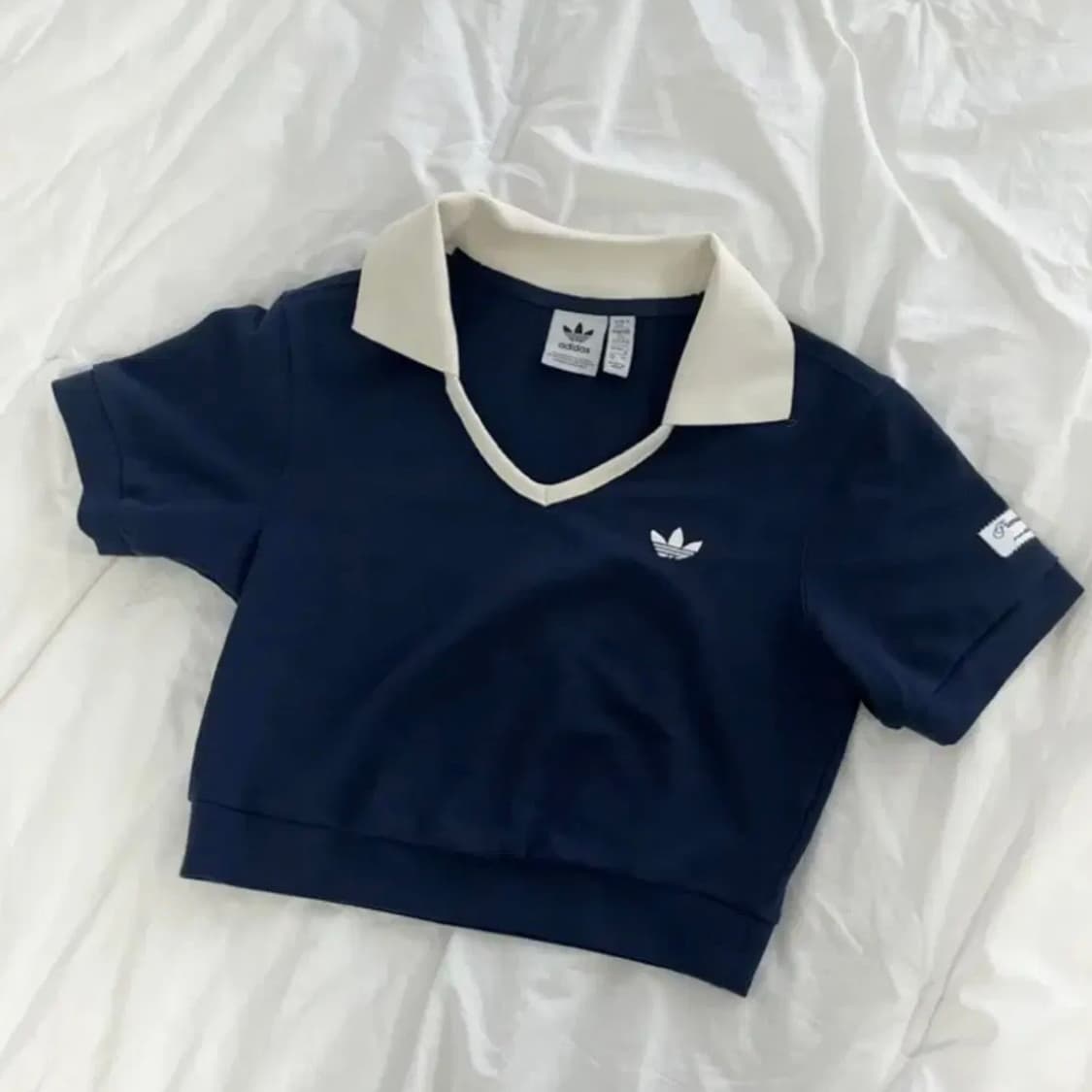 Adidas 아디다스 테니스 크롭 카라 네이비 s 상품이미지1