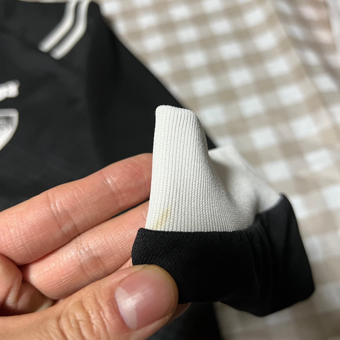 1993 스튜디오 체크패턴 긴팔티 블랙 검정 패턴 체크 상품이미지3