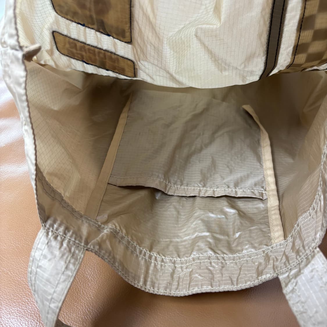 히스테릭글래머 나일론 립스탑 패치 토트백 에코백 탄 그레이 상품이미지7
