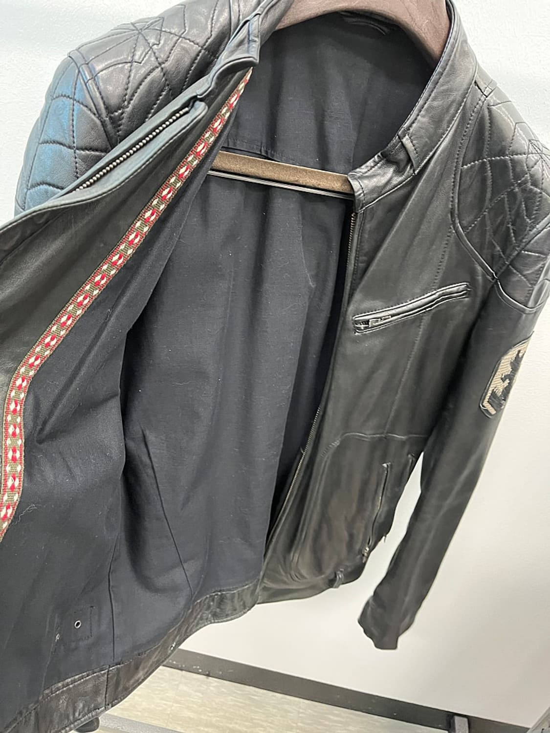 100) 디젤 라이더 가죽자켓  상품이미지8