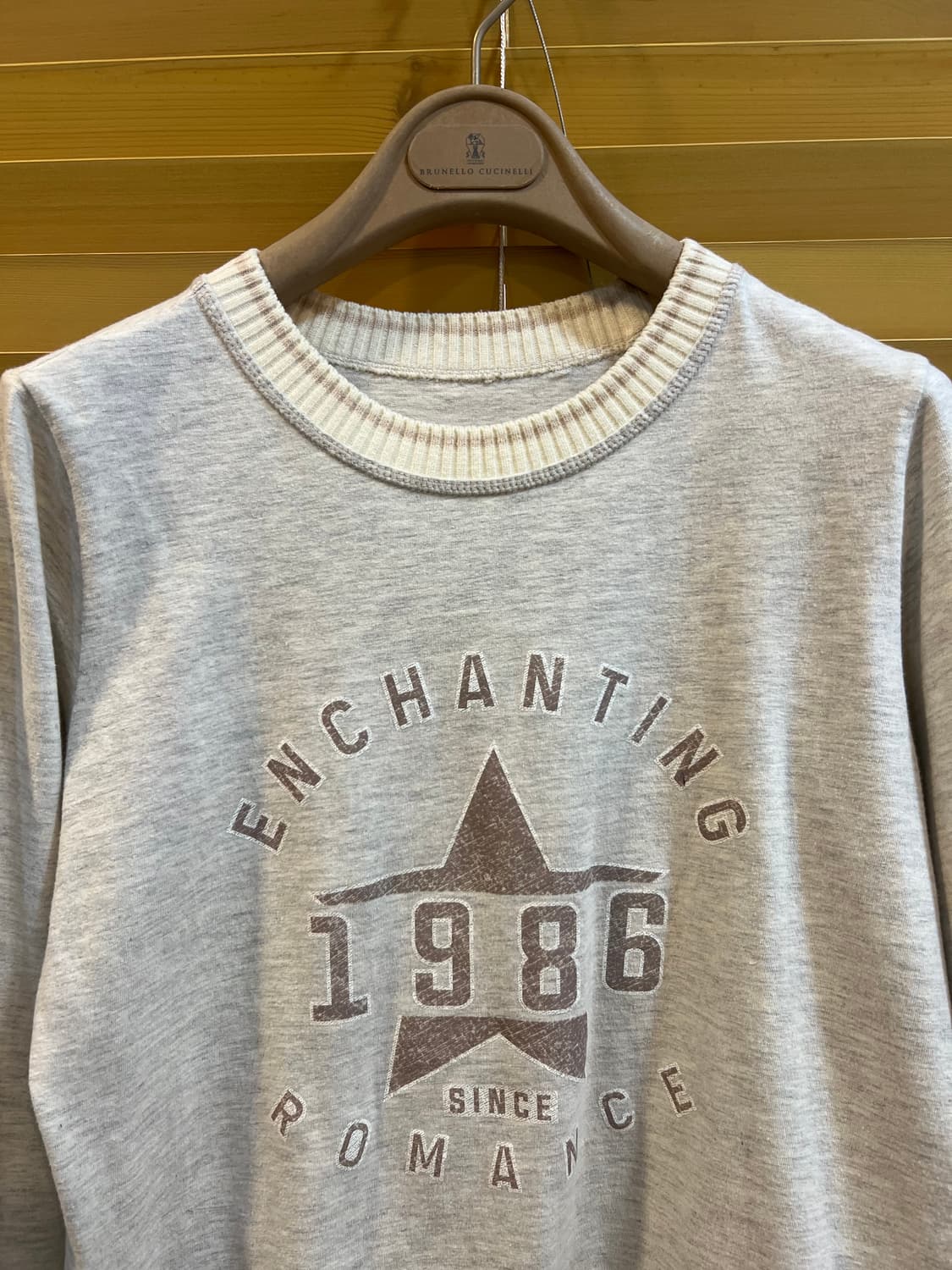 손정완 여성 멜란지그레이 라운드티셔츠 코튼티셔츠 상품이미지1