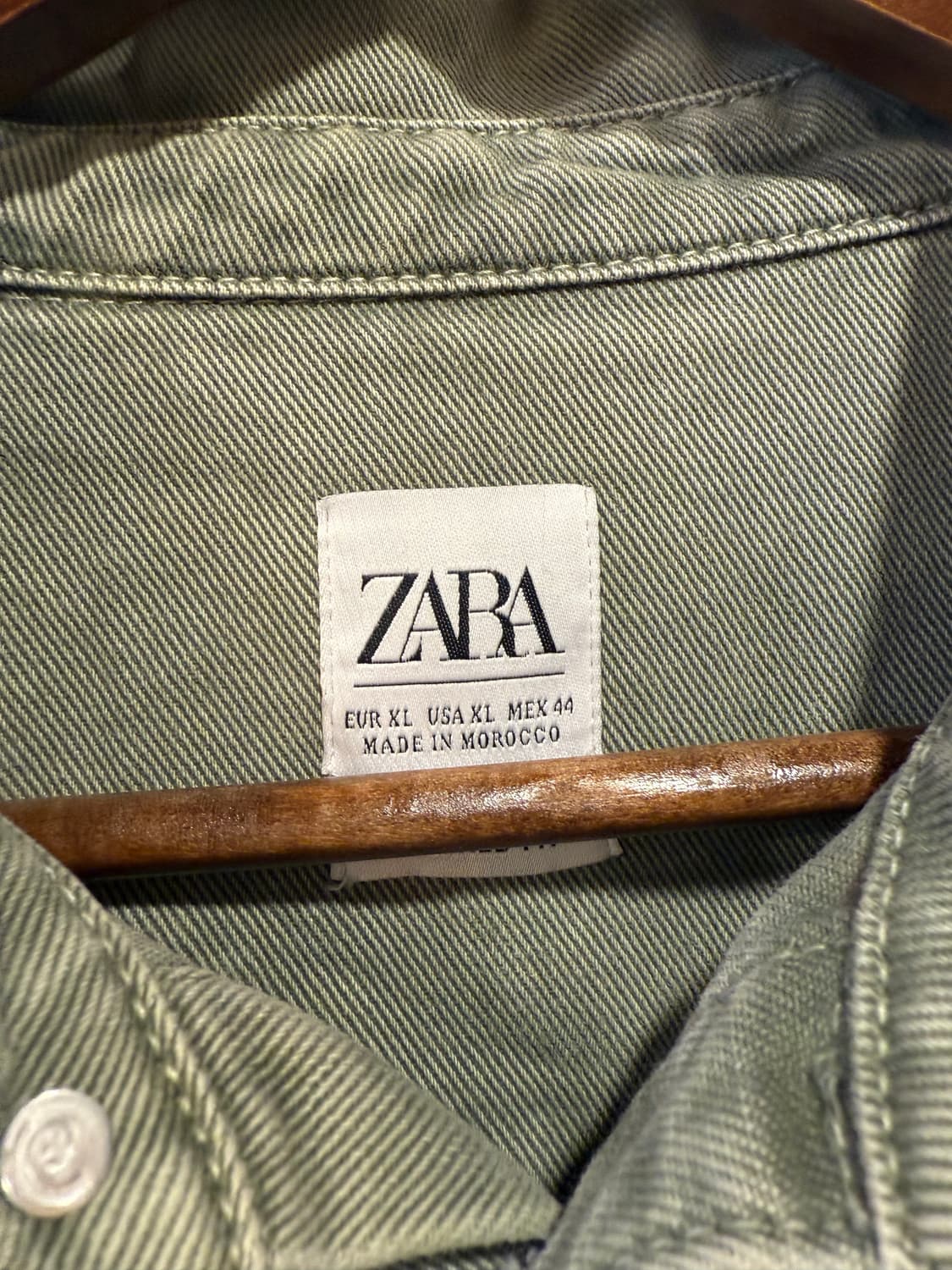 자라 워시드 캔버스 오버셔츠 재킷 상품이미지2