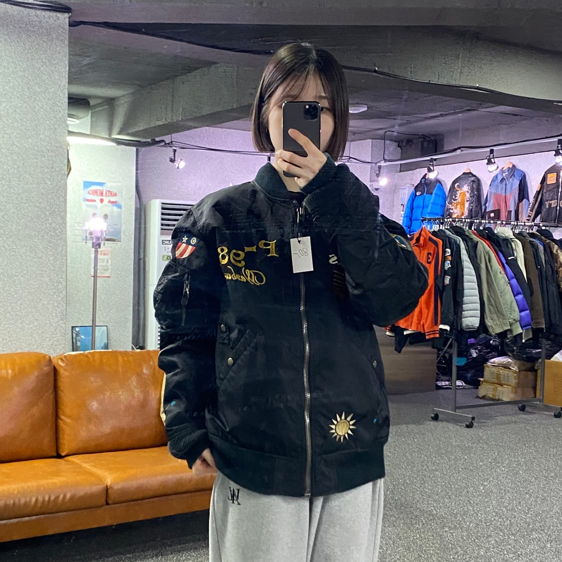 엑스톤즈 패치워크 ma-1 항공 자켓 B3878 상품이미지1