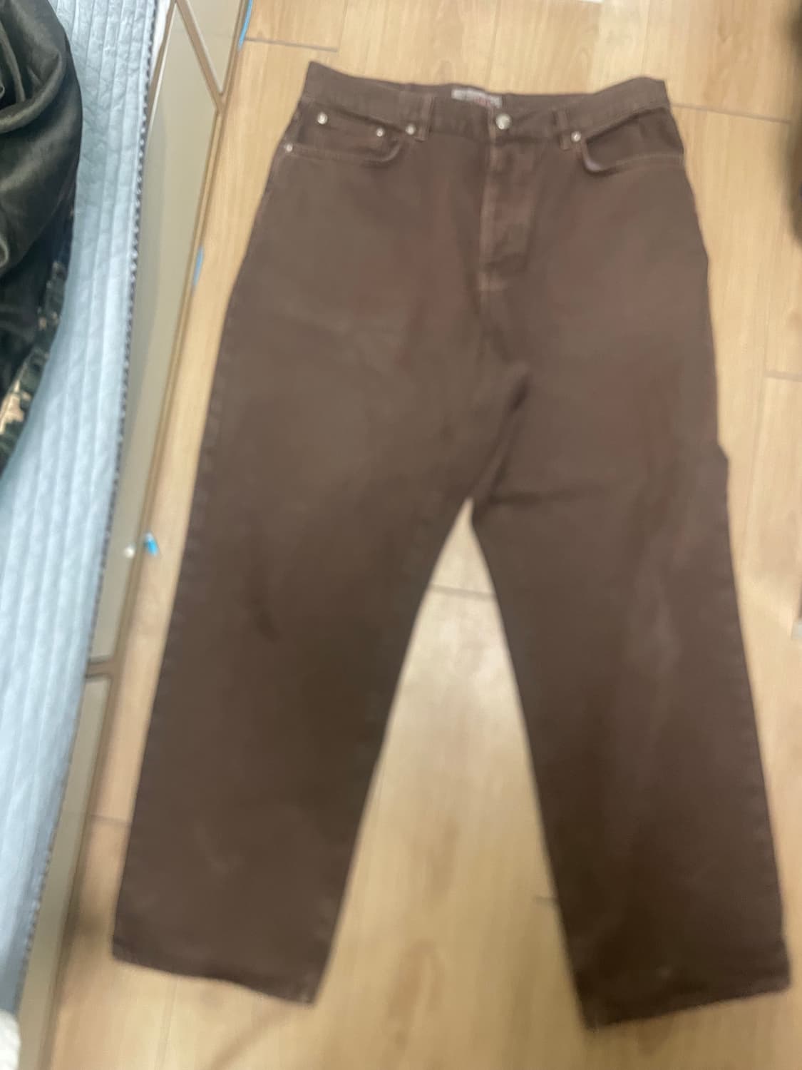 스투시 워시드 캔버스 빅 올 진 브라운 상품이미지2