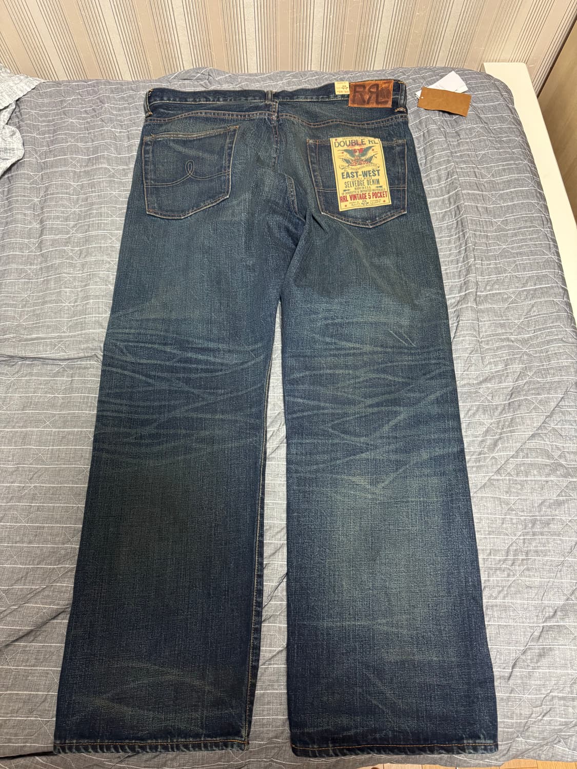 rrl 더블알엘 빈티지 파이브 포켓 기빈스 진 36x32 상품이미지3
