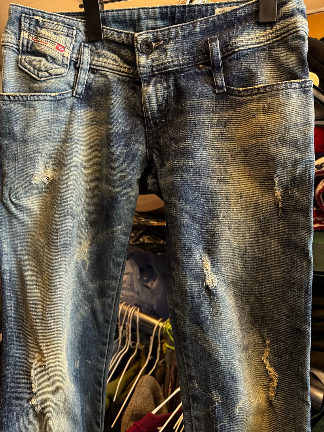 디젤 마틱 로우 라이즈 한정판 청바지 상품이미지3