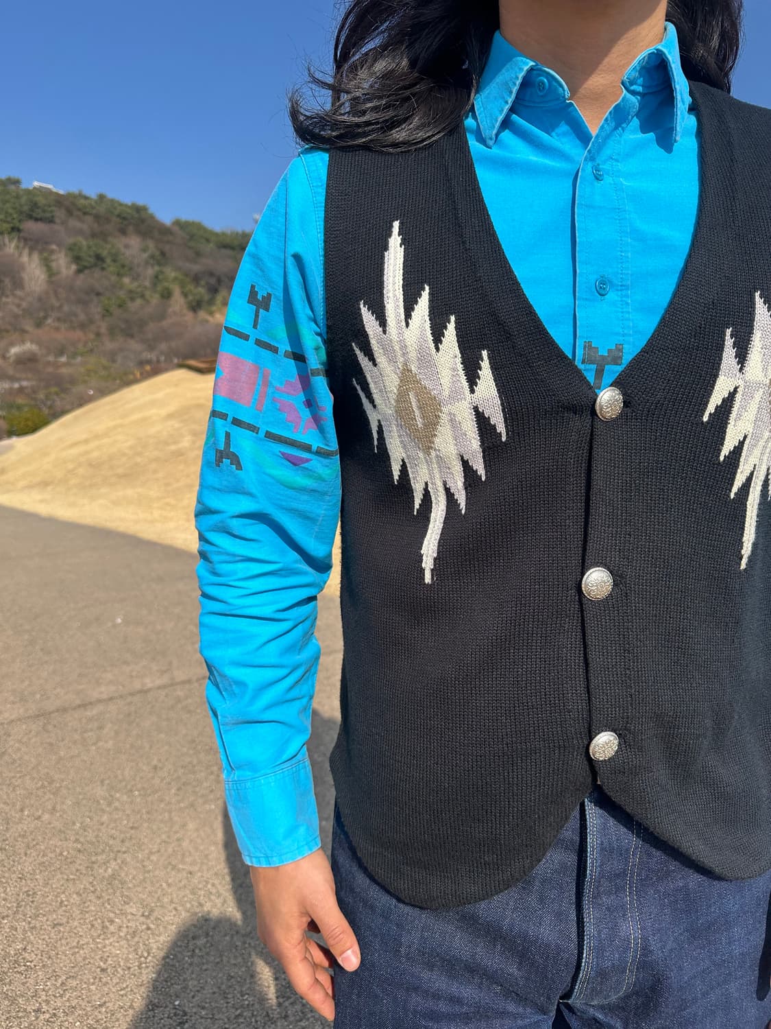 치마요 패턴 니트 베스트 상품이미지2