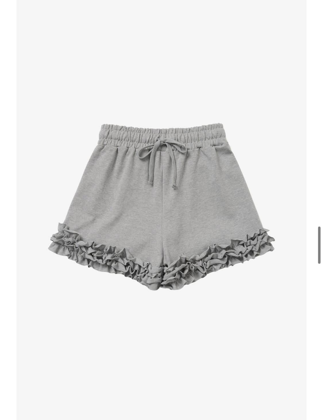 피피비 PPB 백 타이 러플 쇼츠 그레이 상품이미지3