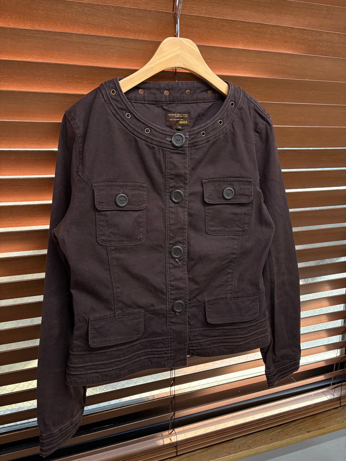 KOOZ 논카라 빈티지 버튼 자켓 상품이미지3