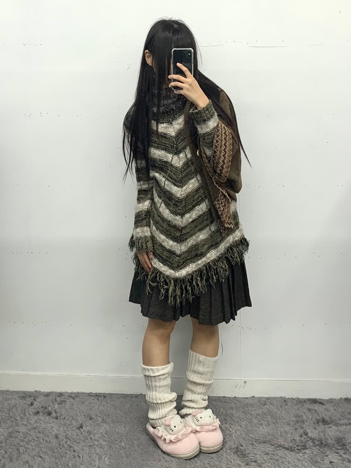 인디언 프린지 스트라이프 니트 상품이미지1