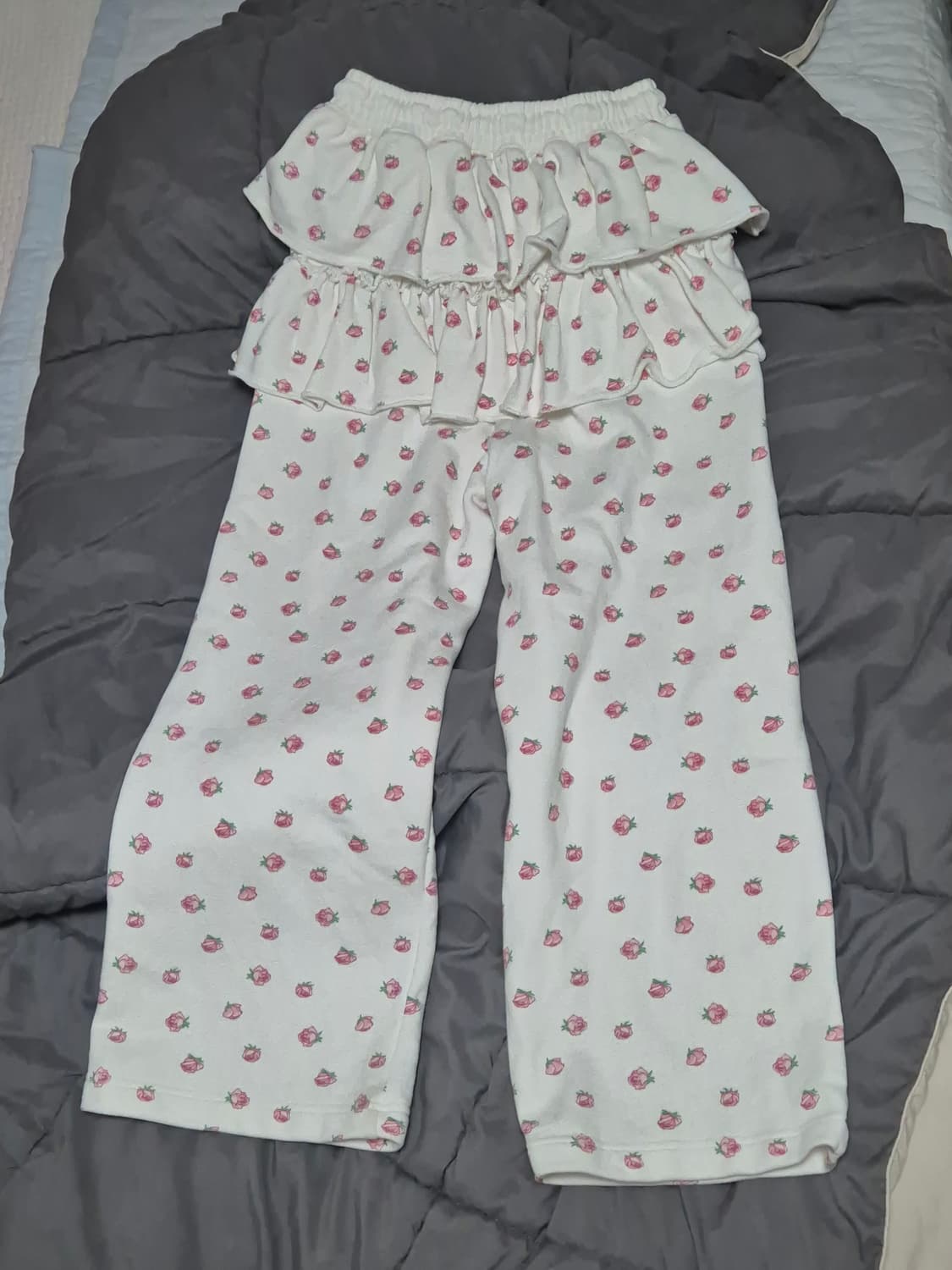 유희 플라워 레이어드 치마 팬츠 상품이미지2