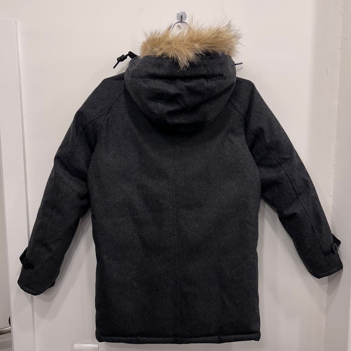 블랙야크 프리미엄 구스다운 울 후드 롱패딩 상품이미지5