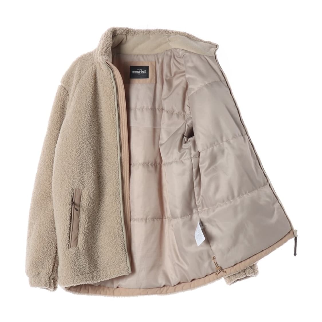 몽벨 베이지 양털 후리스 집업 자켓 L 상품이미지2