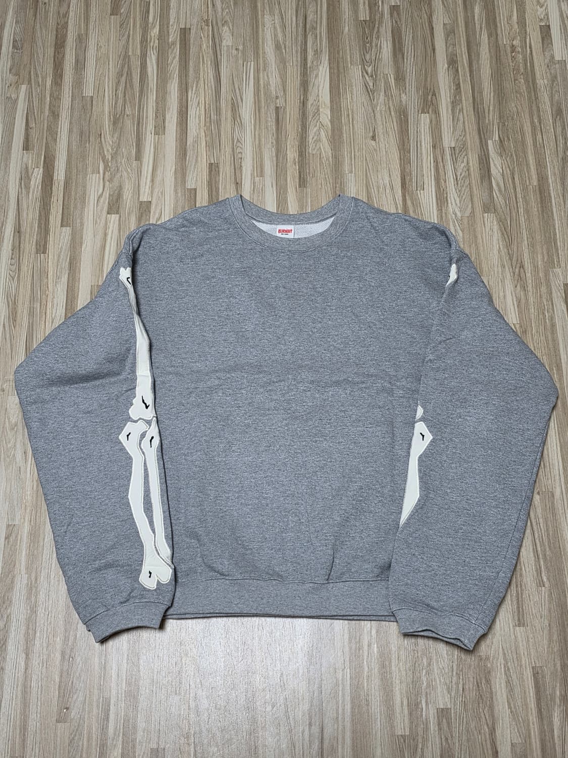 블랙아웃 본 스웻셔츠 그레이 XL 상품이미지1