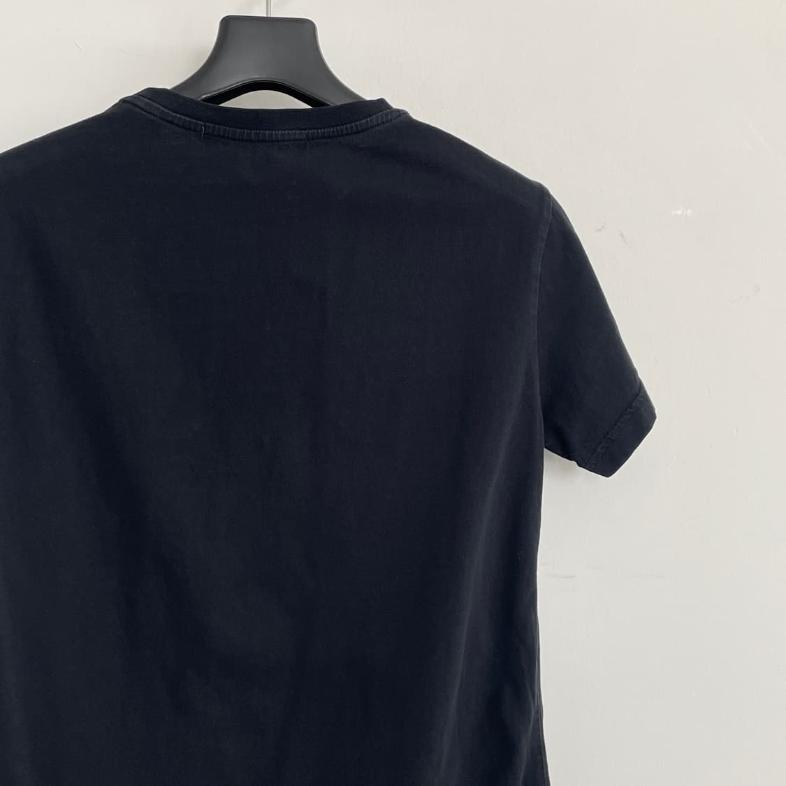 MSGM M,66 브러시드 로고 블랙 반팔 티셔츠 상품이미지5