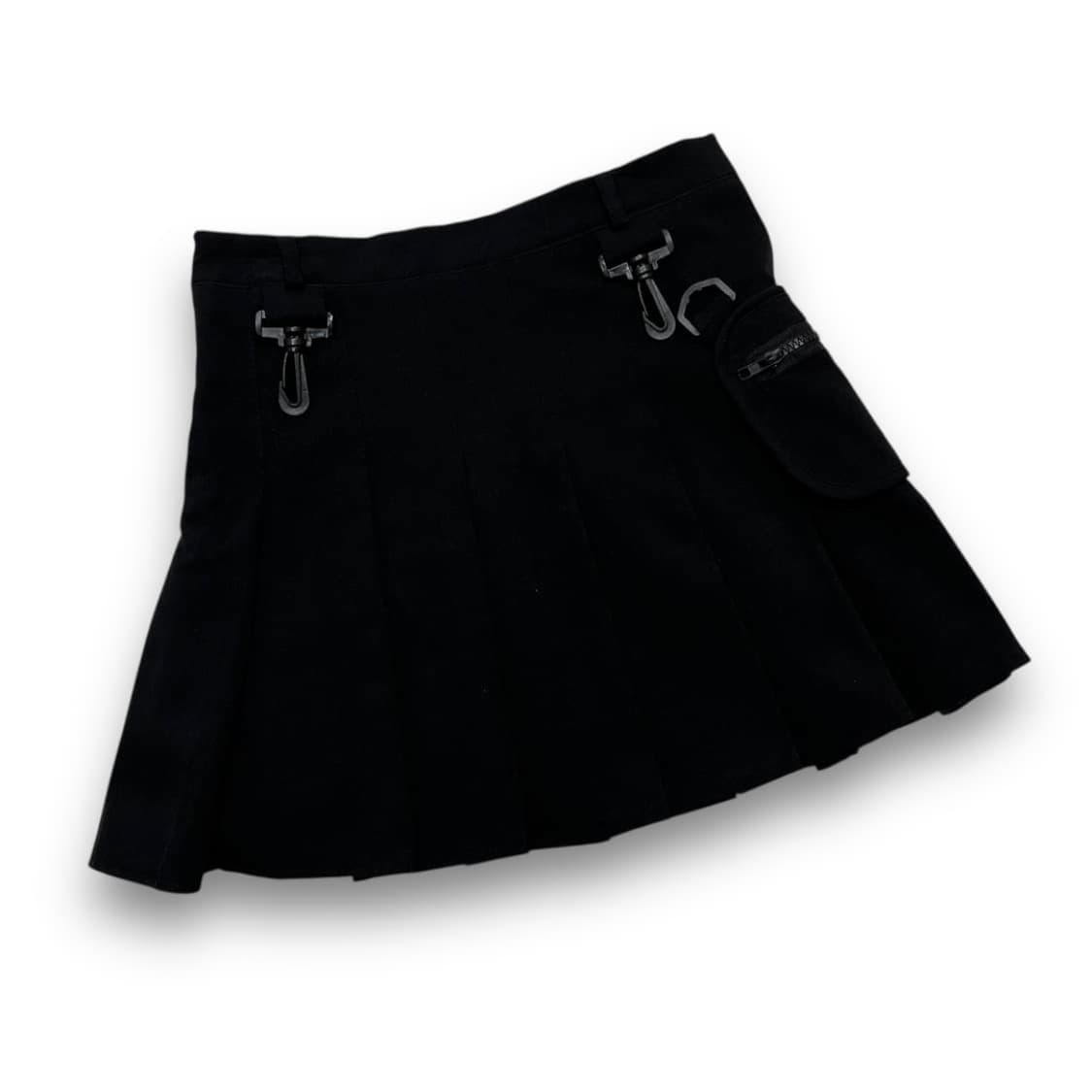 락시크 D링 고리 원 포켓 다크 테니스 스커트 상품이미지3