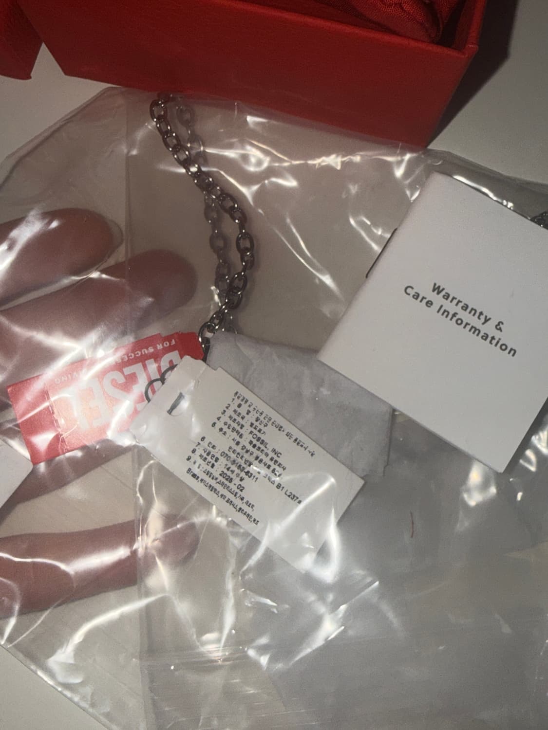 디젤 DX1593040 체인 목걸이 실버 상품이미지2