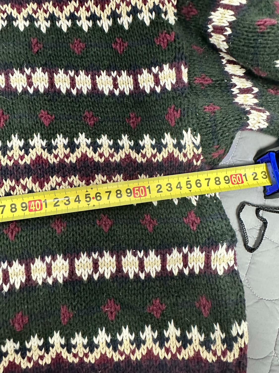 [XL] 빈티지 아가일 니트 상품이미지2