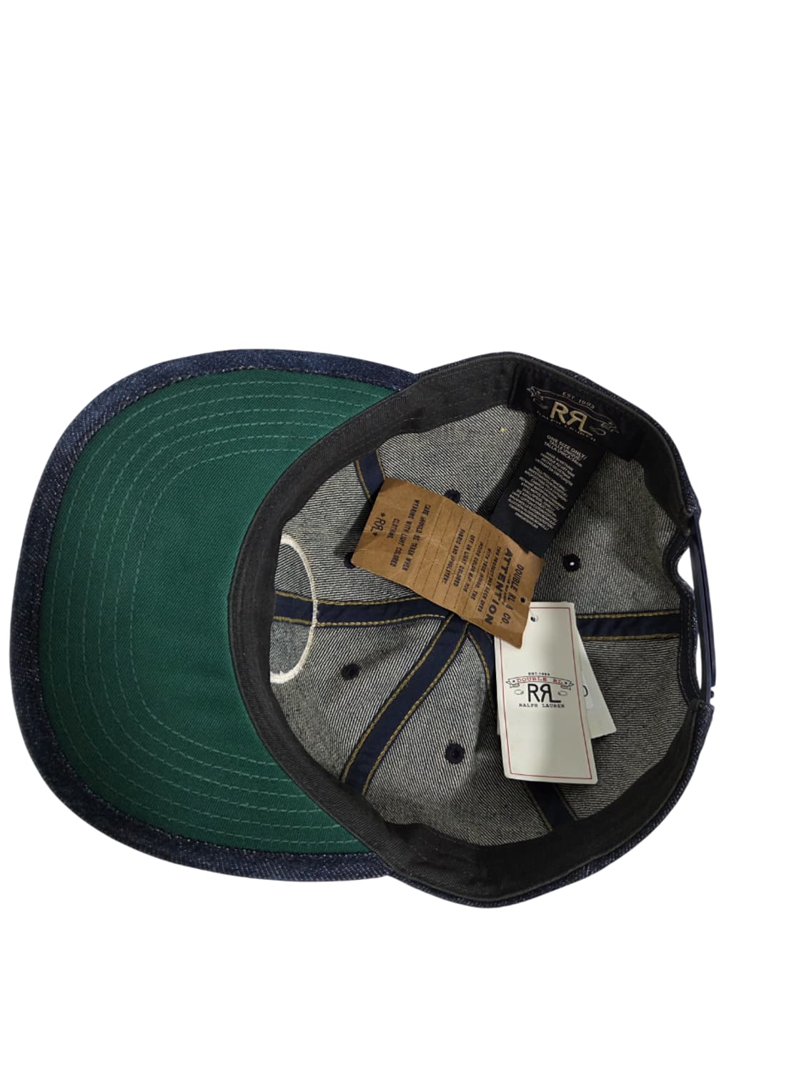 RRL 윙 로고 가먼트 다이드 볼캡 데님린스 상품이미지4