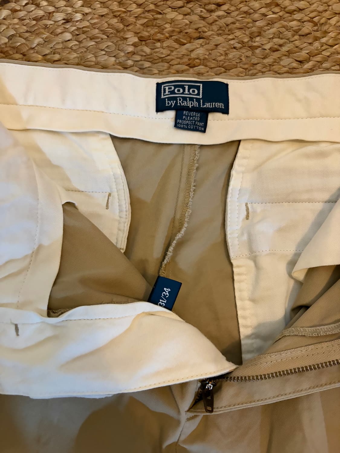 폴로 랄프로렌 리버스 플리츠 프로스펙트 치노 팬츠 31/34 베이지 상품이미지3