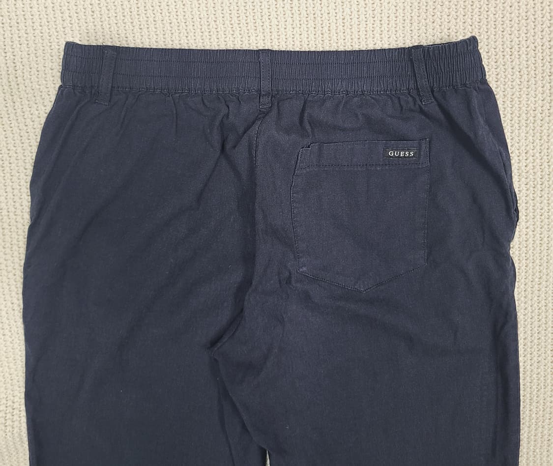 GUESS 네이비 레이온 린넨 하프팬츠 상품이미지8