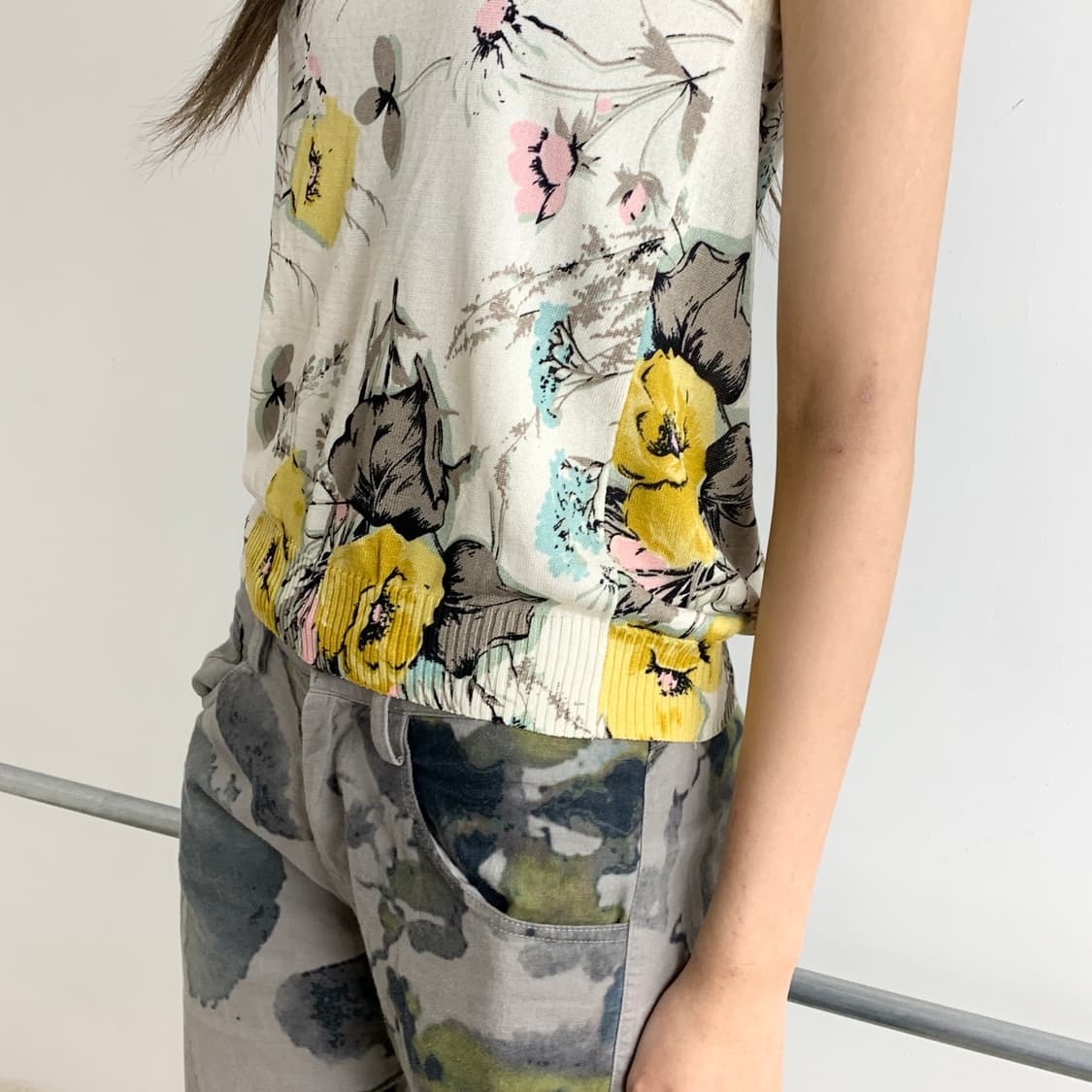 겐조 플라워 실크 탑 상품이미지2