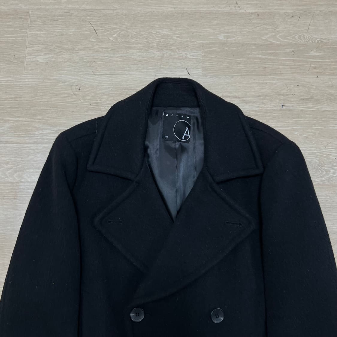 앤듀 모직 더블 피코트 [블랙] XL/105 상품이미지2