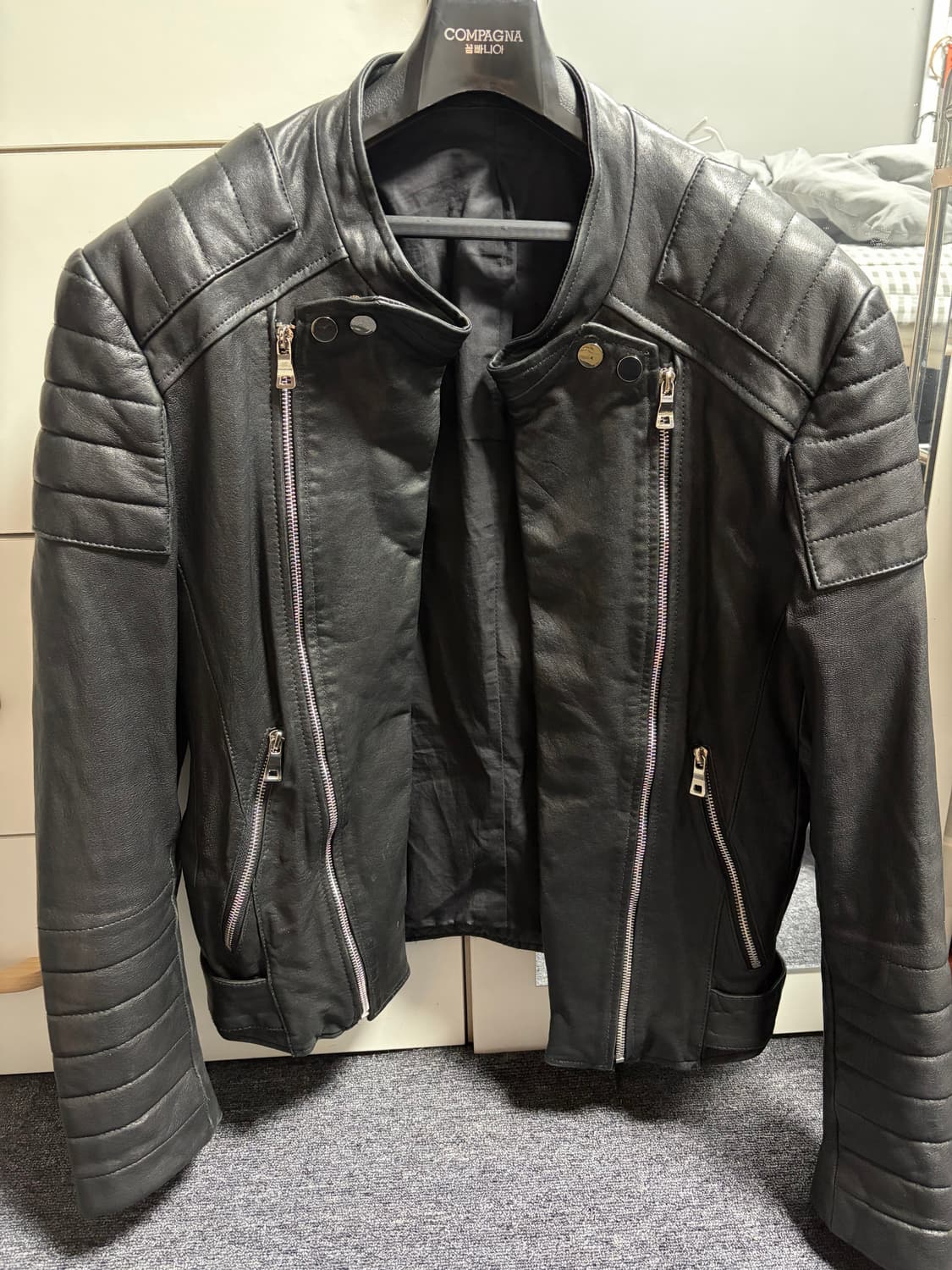 2014 S/S 발망 바이커 레더 자켓 상품이미지2