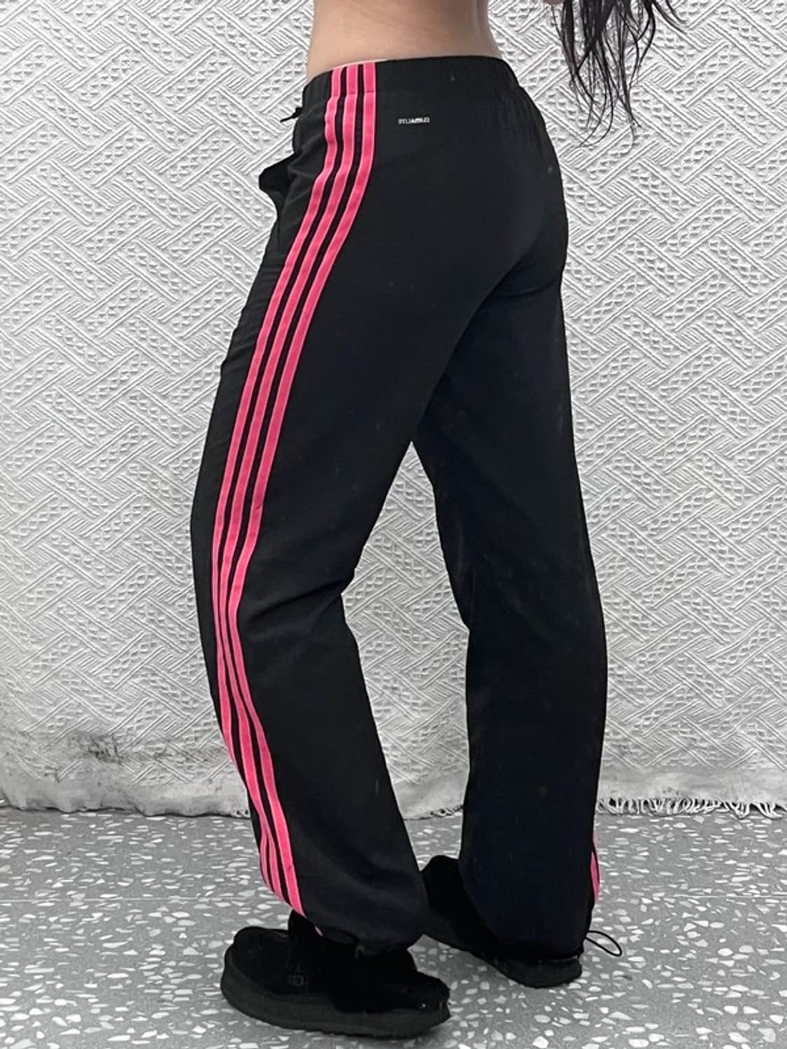 아디다스 Y2K 00's 블랙핑크 바람막이 트랙팬츠 90 C10362 상품이미지2