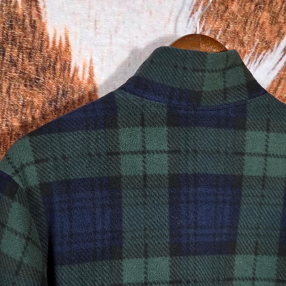 그린 타탄체크 후리스 플리스 자켓 상품이미지5
