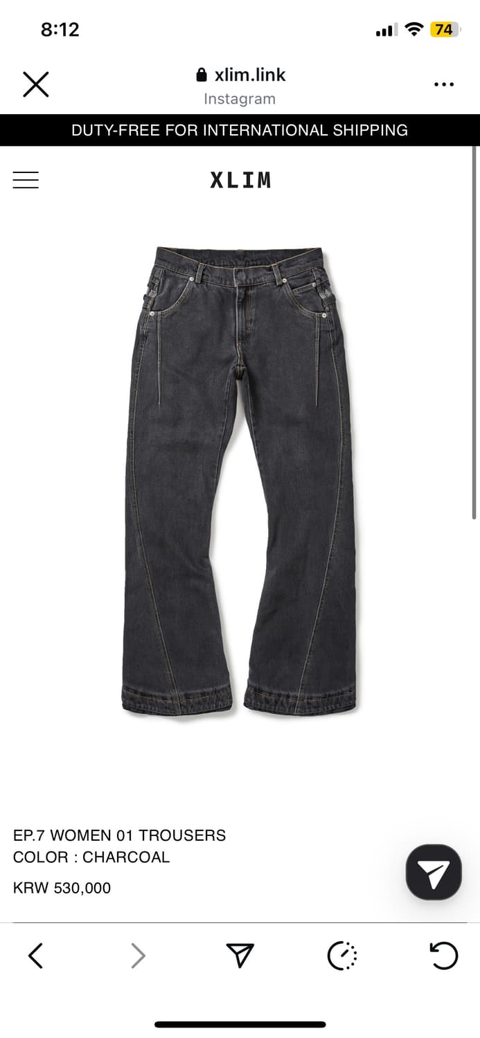EP.7 WOMEN 01 TROUSERS 구함 상품이미지1