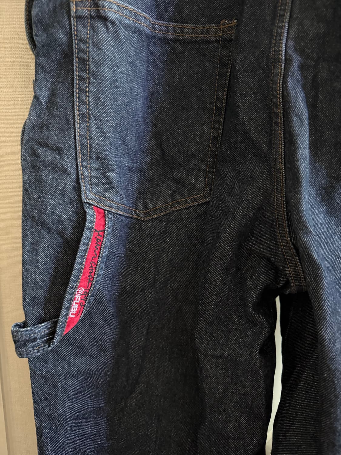 Fubu 오버롤 멜빵 데님 바지 상품이미지5