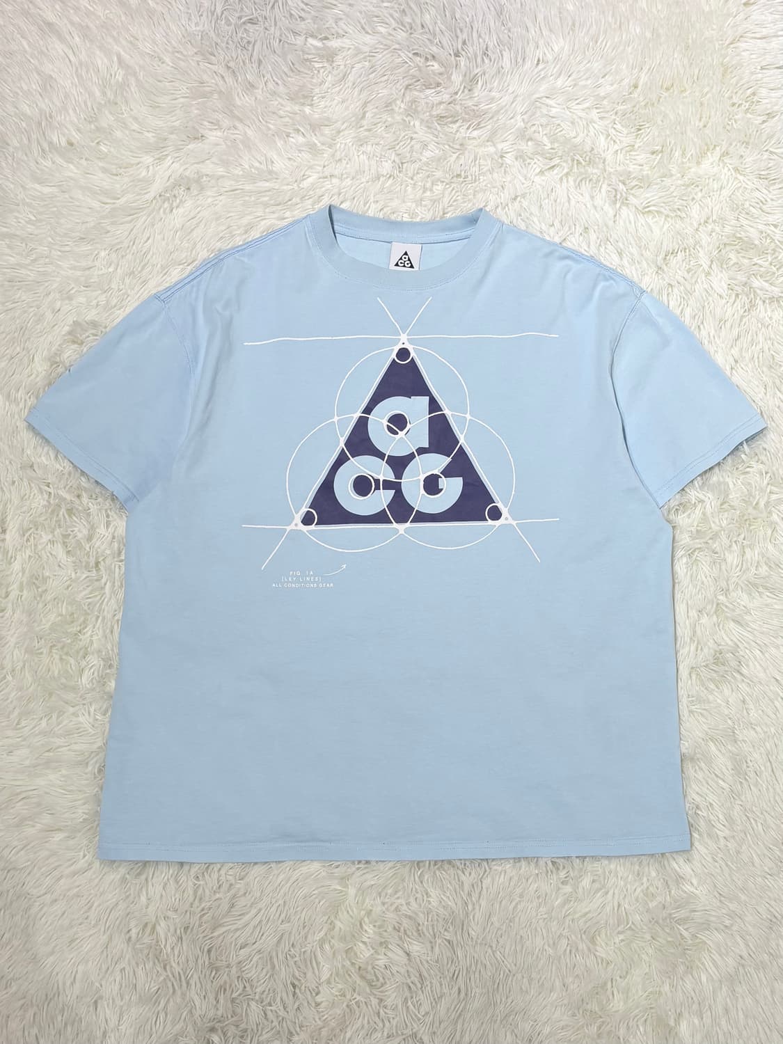 나이키acg 빅로고 베이비블루 반팔 상품이미지3