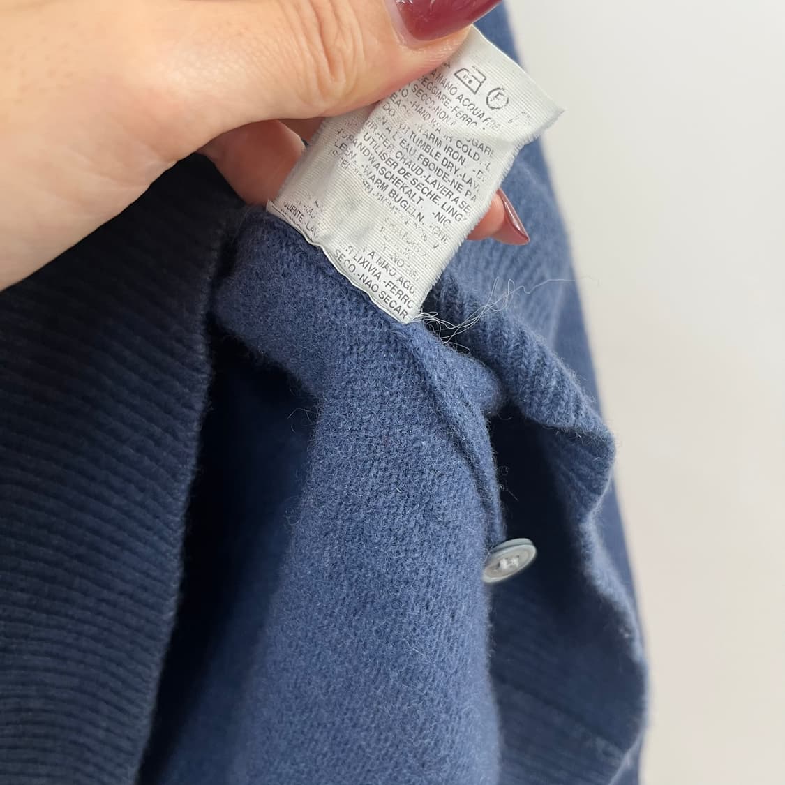 폴로 랄프로렌 버건디 포니 소라 램스울 카라 니트 상품이미지6