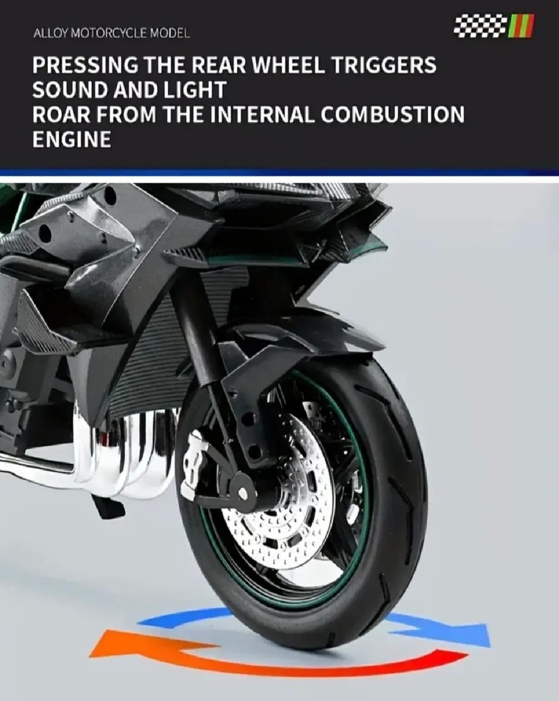 가와사키 닌자 H2R 다이캐스트 모형 상품이미지4