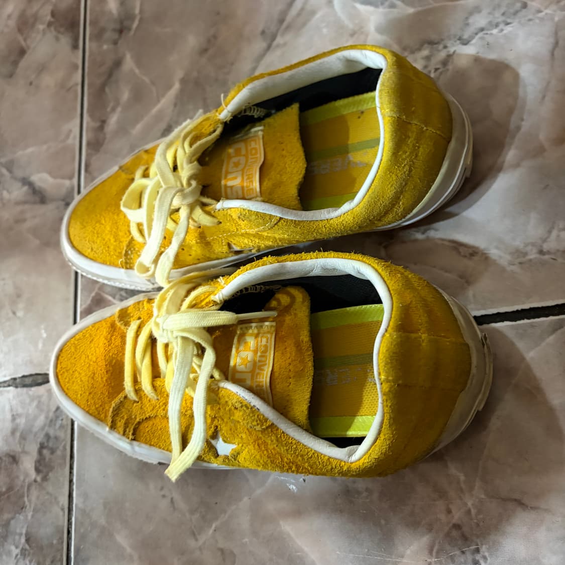 컨버스 원스타 로우 스웨이드 옐로우 225 상품이미지4