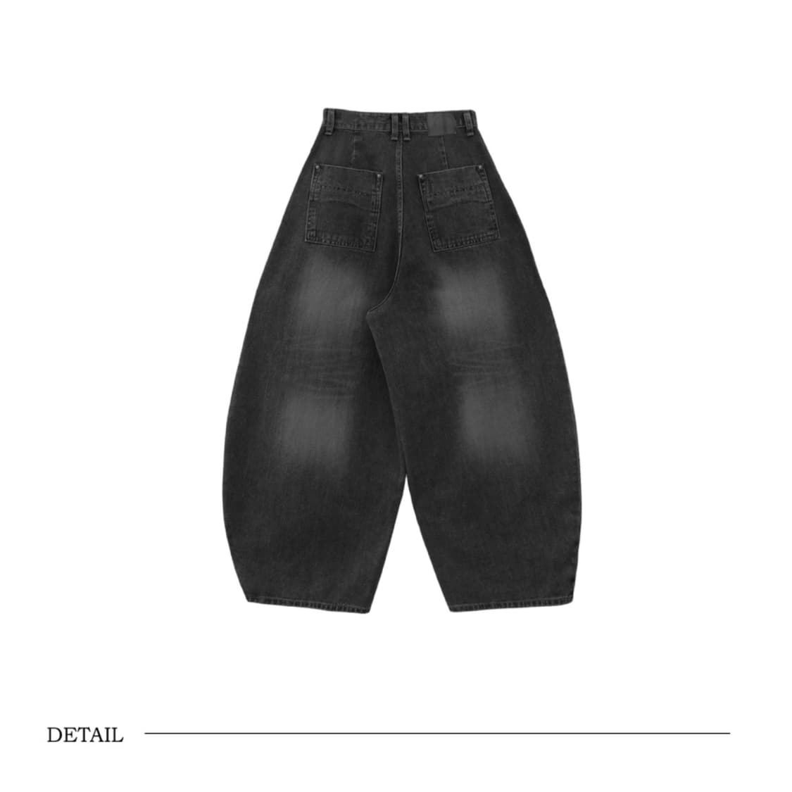 Front Yoke Denim Pants [ Black ] 상품이미지2