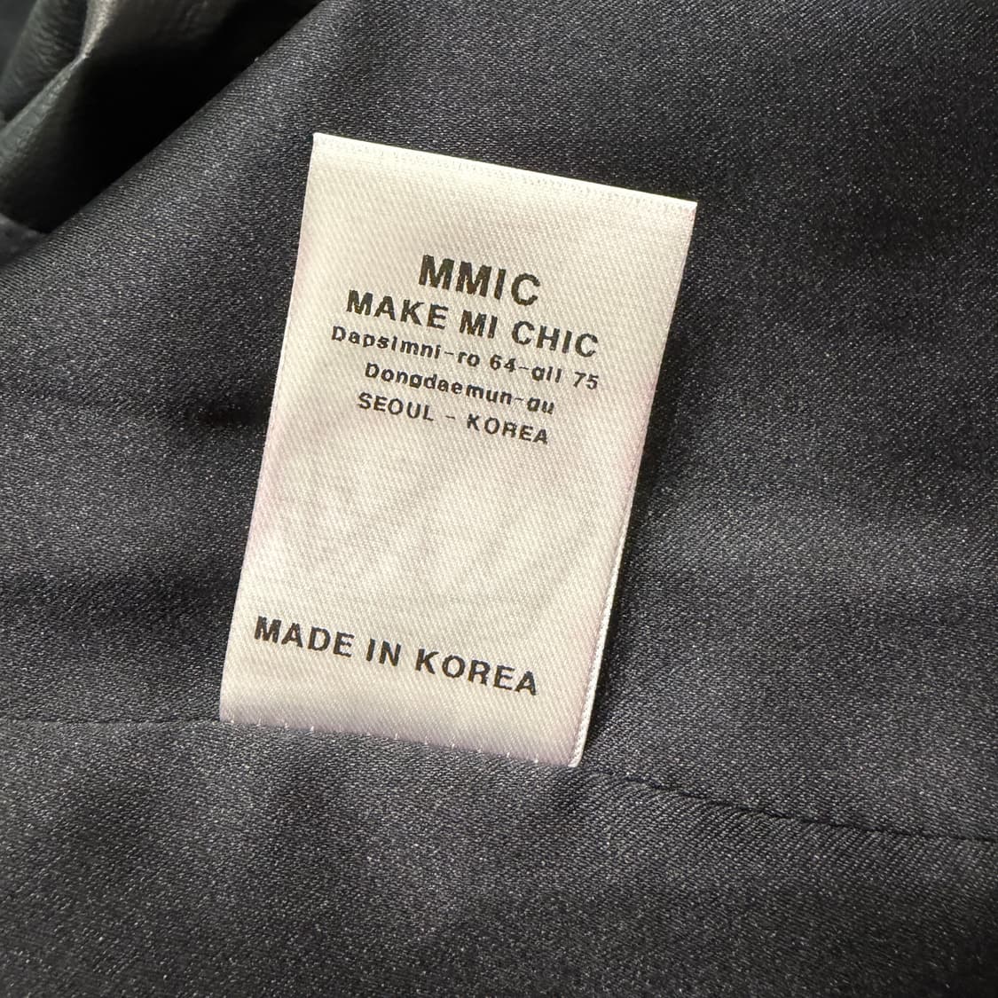 [새상품] [M] MMIC 블랙 소프트 레더자켓  상품이미지10