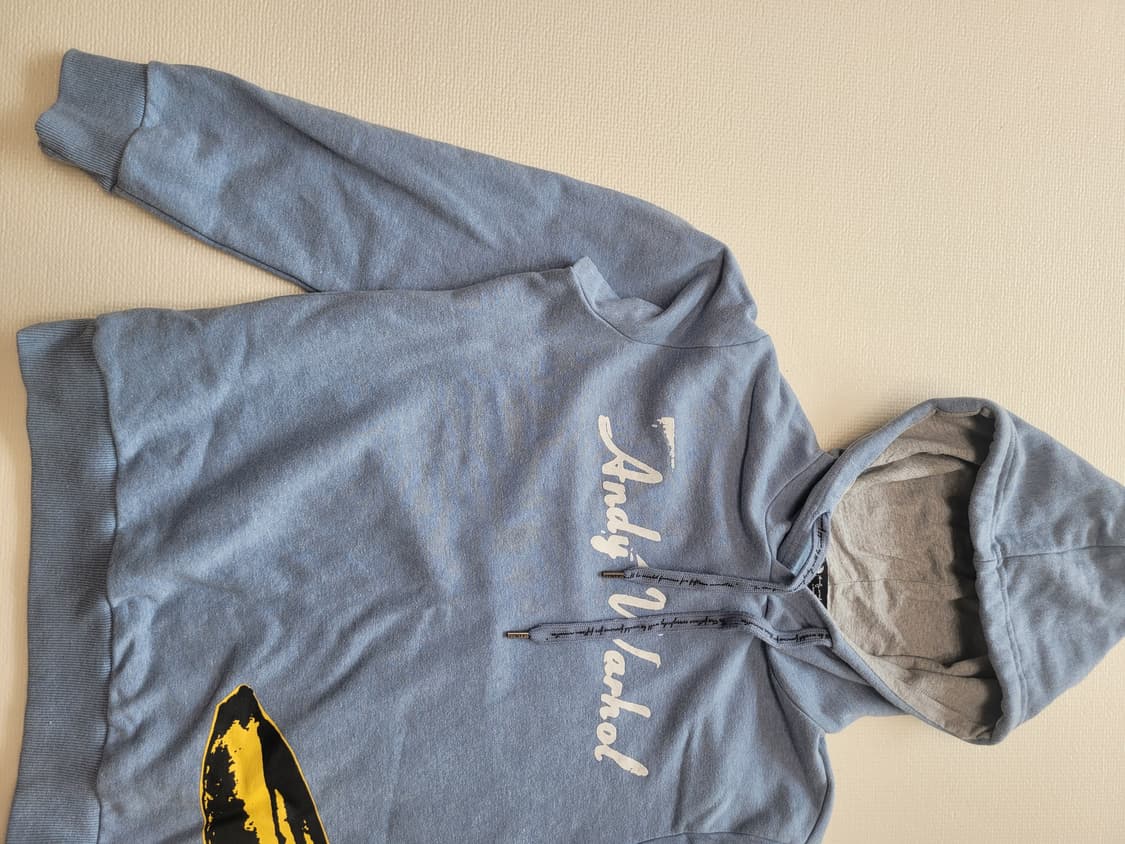 DOHC 앤디 워홀 바나나 프린팅 후드티 L 스카이블루 상품이미지3