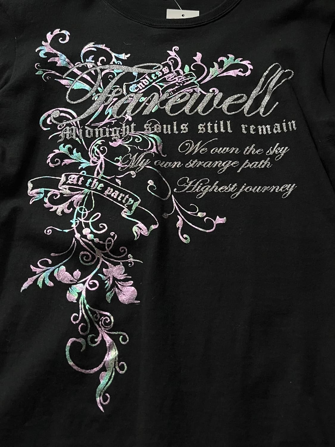 글리터 레터링 빈티지 티셔츠 상품이미지5