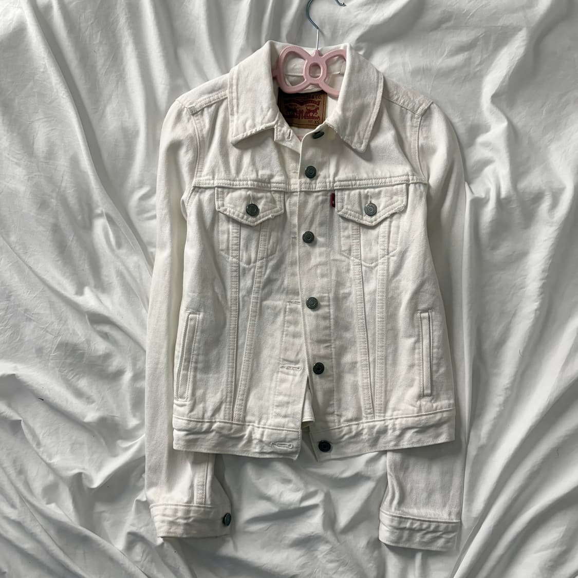 리바이스 화이트 데님자켓 상품이미지1