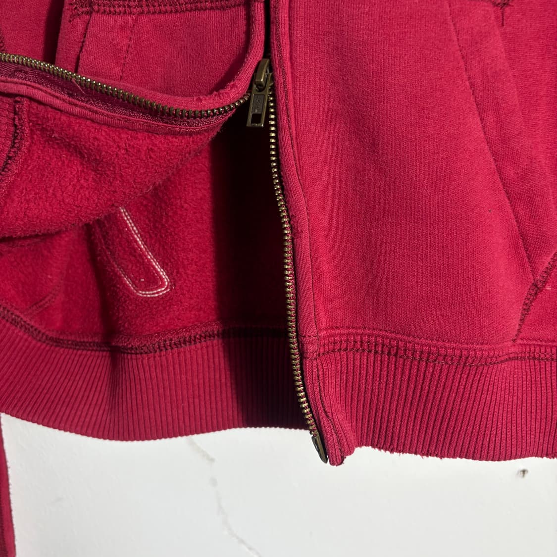 아베크롬비 빈티지  핑크 로고 후드집업 (무료배송) 상품이미지5